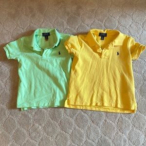 Lot of 2 Polo Ralph Lauren toddler boys’ Polo shirts